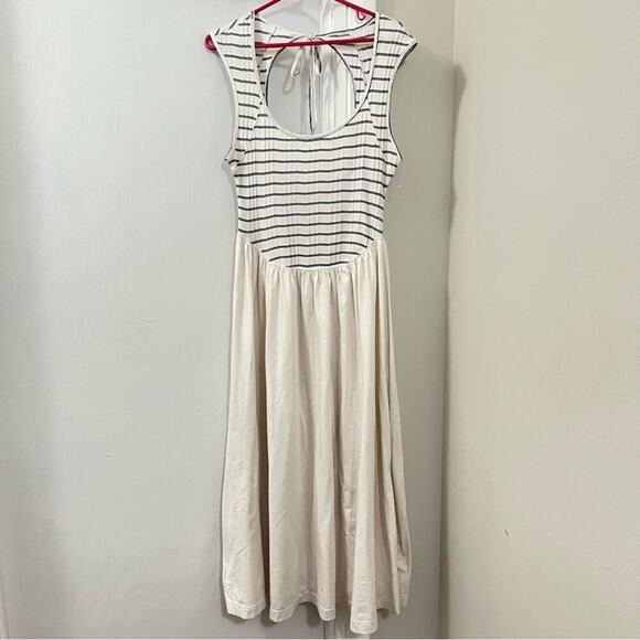 Free People Alana Open-Back Striped Midi Size Medium - Picture 5 of 13